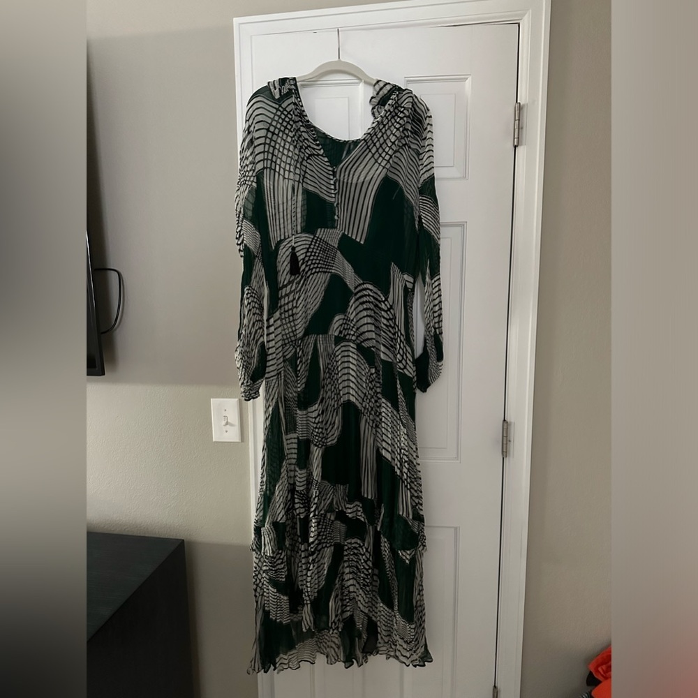 Anthropologie Marais maxi dress Green Size small EUC